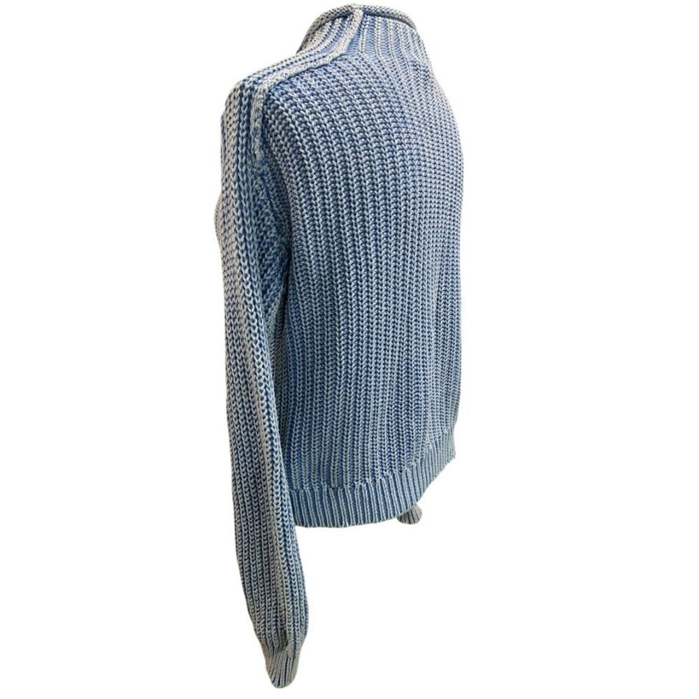 Size XS Z Supply Womens Rollneck Style Blue Fade Look - Picture 4 of 7